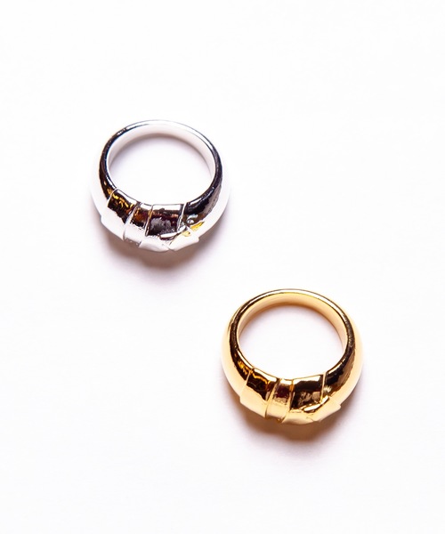 Ayler（アイラー）の「Ayler アイラー / RING ロールバンド太リング（リング・レディース・シルバー/ゴールド・11号/13号）」の8枚目の写真
