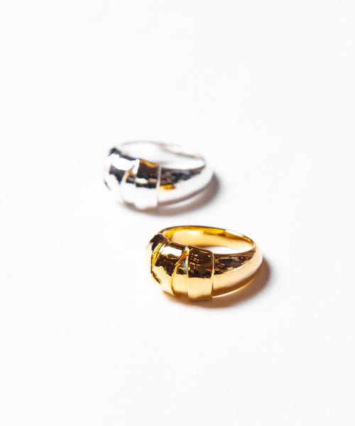 Ayler（アイラー）の「Ayler アイラー / RING ロールバンド太リング（リング・レディース・シルバー/ゴールド・11号/13号）」の4枚目の写真