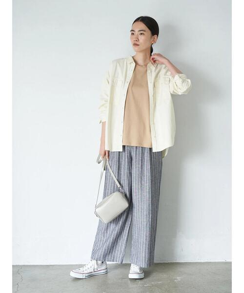 AMERICAN HOLIC（アメリカンホリック）の「CPOシャツ　〇＊（シャツ/ブラウス・レディース・インディゴブルー/カーキ/アイボリー・FREE）」の21枚目の写真