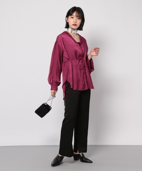 PAGEBOY（ページボーイ）の「モードペイズリースカーフ（ストール/ショール・レディース・ブラック/ブルー系その他5/オフホワイト・FREE）」の4枚目の写真