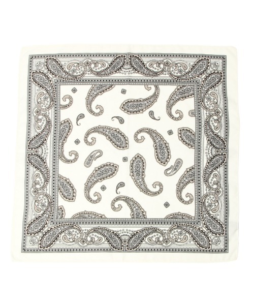 PAGEBOY（ページボーイ）の「モードペイズリースカーフ（ストール/ショール・レディース・ブラック/ブルー系その他5/オフホワイト・FREE）」の8枚目の写真