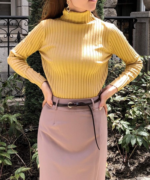 Julia Boutique(ジュリアブティック)の「ネックが選べるベーシックリブニットトップス/20510(ニット/セーター・レディース・ホワイト系その他/ブラック系その他/ベージュ系その他/レッド系その他/ホワイト系その他2/ブラック系その他2/ベージュ系その他2/レッド系その他2/ブラウン系その他/パープル系その他2/ブラウン系その他2/パープル系その他/グリーン系その他/ベージュ系1/ベージュ系2/イエロー系その他/グリーン系その他2/イエロー系その他2・ONE)」の16枚目の写真