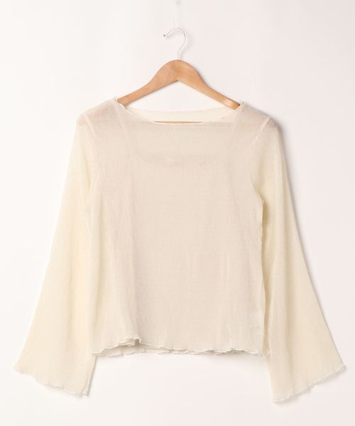 apres jour mignon（アプレジュールミニョン）の「シア―メローTシャツインナーセット【ZOZOTOWN限定アイテム】（シャツ/ブラウス・レディース・ダークブラウン/パープル/その他/アイボリー・フリー）」の19枚目の写真