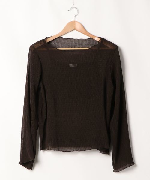 apres jour mignon（アプレジュールミニョン）の「シア―メローTシャツインナーセット【ZOZOTOWN限定アイテム】（シャツ/ブラウス・レディース・ダークブラウン/パープル/その他/アイボリー・フリー）」の20枚目の写真