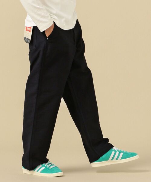 SHIPS（シップス）の「SHIPS: サテン トリプルステッチ ペインター ワークパンツ（カーゴパンツ・メンズ・ベージュ/ネイビー/ナチュラル・LARGE/SMALL/MEDIUM）」の2枚目の写真