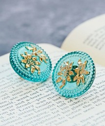 【欧州航路】チェコガラスボタンピアス