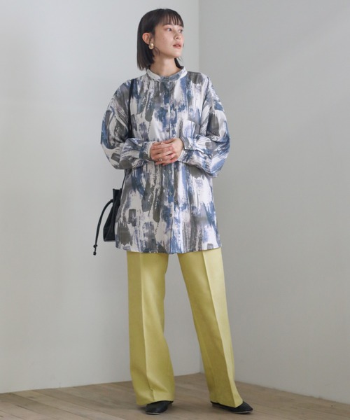 select MOCA（セレクトモカ）の「2021 SS シンプルツイルストレートパンツ（その他パンツ・レディース・ピンク/ライム/ブルー・SMALL/MEDIUM）」の6枚目の写真