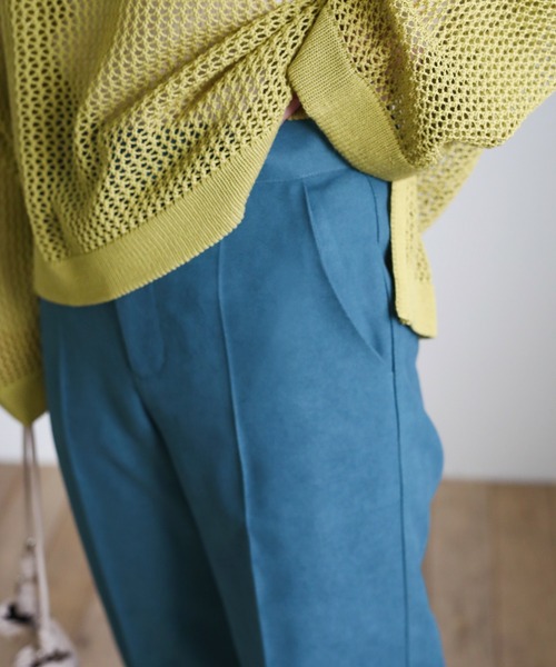 select MOCA（セレクトモカ）の「2021 SS シンプルツイルストレートパンツ（その他パンツ・レディース・ピンク/ライム/ブルー・SMALL/MEDIUM）」の18枚目の写真