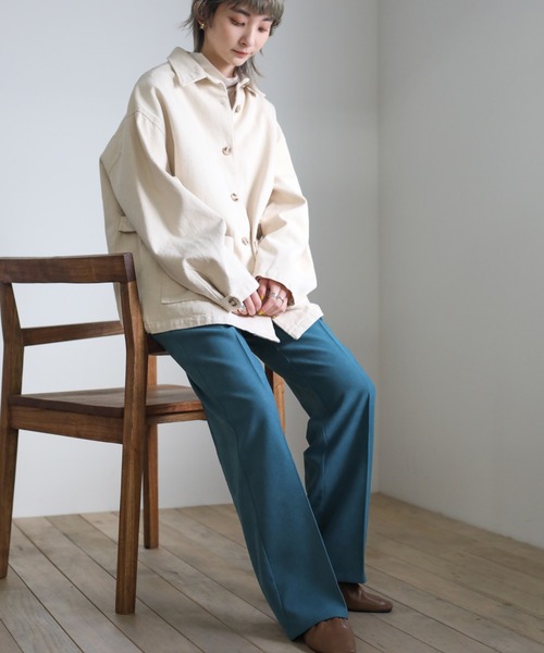 select MOCA（セレクトモカ）の「2021 SS シンプルツイルストレートパンツ（その他パンツ・レディース・ピンク/ライム/ブルー・SMALL/MEDIUM）」の20枚目の写真