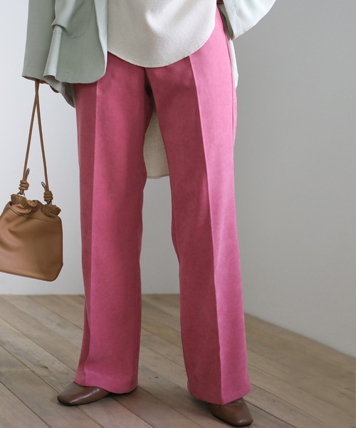 select MOCA（セレクトモカ）の「2021 SS シンプルツイルストレートパンツ（その他パンツ・レディース・ピンク/ライム/ブルー・SMALL/MEDIUM）」の13枚目の写真