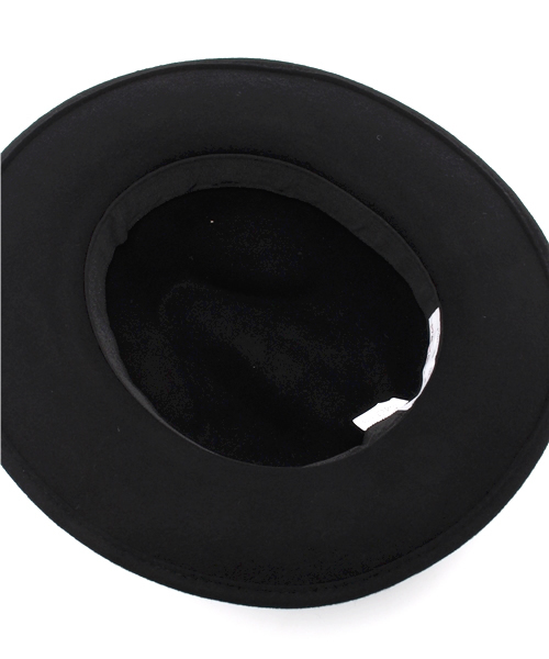 ROSE BUD（ローズバッド）の「(BDH HAT)B0269007 WOOL FELT HAT W/BELT（ハット・レディース・ブラック/グリーン・ONE SIZE）」の5枚目の写真