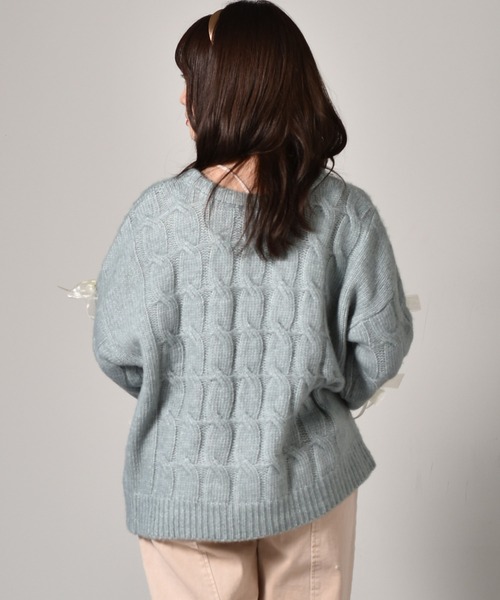 ems excite（エムズエキサイト）の「リボンMIXニット（ニット