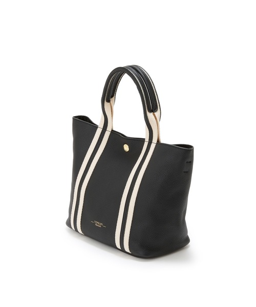 【美品】TOPKAPI ソフトシュリンク テープコンビ　ミニ トート ソフトシュリンク テープコンビ ショルダー ミニ トート バッグ
