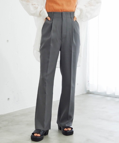 カルーゾ　セミフレアスラックス　46 JULLIN（ユリン）の「【JULLIN】 drape semi-flare slacks
