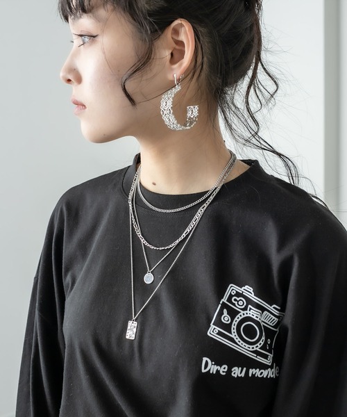 RASVOA（ラスボア）の「４連チェーンネックレス（ネックレス・レディース・シルバー・FREE）」の3枚目の写真