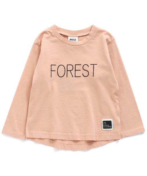 BREEZE(ブリーズ)の「/BasicロゴTシャツ(Tシャツ/カットソー・キッズ・ベージュ/イエロー/ベビーピンク/オフホワイト/チャコール/サックスブルー/ミント/グレー・120/100/110/150/90/140/130)」の2枚目の写真