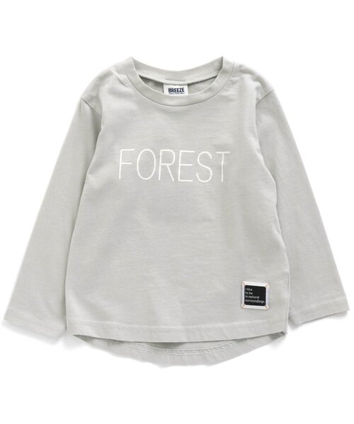 BREEZE(ブリーズ)の「/BasicロゴTシャツ(Tシャツ/カットソー・キッズ・ベージュ/イエロー/ベビーピンク/オフホワイト/チャコール/サックスブルー/ミント/グレー・120/100/110/150/90/140/130)」の4枚目の写真