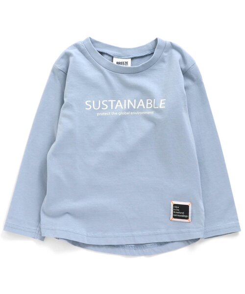 BREEZE(ブリーズ)の「/BasicロゴTシャツ(Tシャツ/カットソー・キッズ・ベージュ/イエロー/ベビーピンク/オフホワイト/チャコール/サックスブルー/ミント/グレー・120/100/110/150/90/140/130)」の7枚目の写真