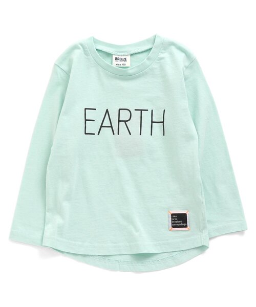 BREEZE(ブリーズ)の「/BasicロゴTシャツ(Tシャツ/カットソー・キッズ・ベージュ/イエロー/ベビーピンク/オフホワイト/チャコール/サックスブルー/ミント/グレー・120/100/110/150/90/140/130)」の6枚目の写真