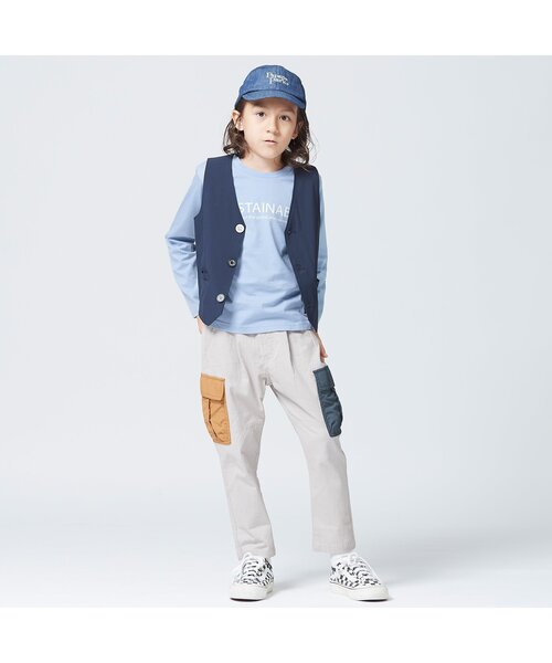 BREEZE(ブリーズ)の「/BasicロゴTシャツ(Tシャツ/カットソー・キッズ・ベージュ/イエロー/ベビーピンク/オフホワイト/チャコール/サックスブルー/ミント/グレー・120/100/110/150/90/140/130)」の12枚目の写真