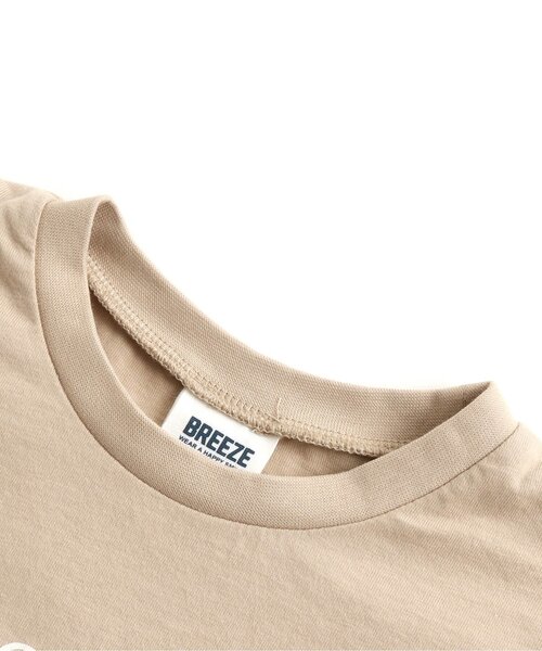 BREEZE(ブリーズ)の「/BasicロゴTシャツ(Tシャツ/カットソー・キッズ・ベージュ/イエロー/ベビーピンク/オフホワイト/チャコール/サックスブルー/ミント/グレー・120/100/110/150/90/140/130)」の17枚目の写真