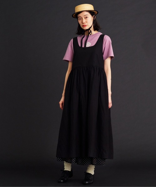 Malle（マル）の「malle リヨセルラミーローンジャンパースカート（ワンピース・レディース・ブラック/ネイビー・FREE）」の16枚目の写真