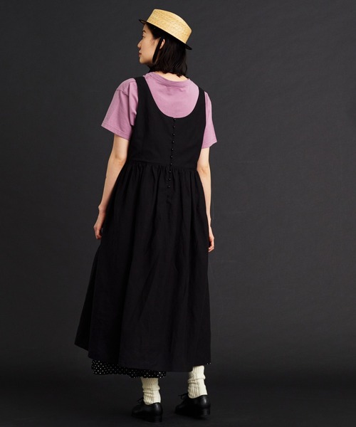 Malle（マル）の「malle リヨセルラミーローンジャンパースカート（ワンピース・レディース・ブラック/ネイビー・FREE）」の18枚目の写真