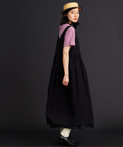 Malle（マル）の「malle リヨセルラミーローンジャンパースカート（ワンピース・レディース・ブラック/ネイビー・FREE）」の19枚目の写真