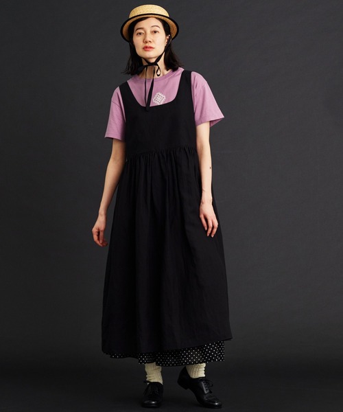 Malle（マル）の「malle リヨセルラミーローンジャンパースカート（ワンピース・レディース・ブラック/ネイビー・FREE）」の20枚目の写真