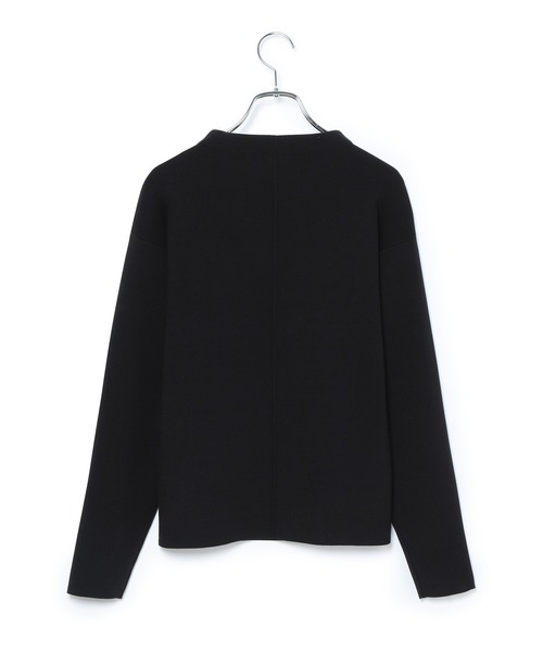 ADAM ET ROPE'(アダムエロペ)の「【アウトレット店舗・WEB限定】エコベロ総針プルオーバー(ニット/セーター・レディース・ブラック/ベージュ/クリーム・FREE)」の4枚目の写真
