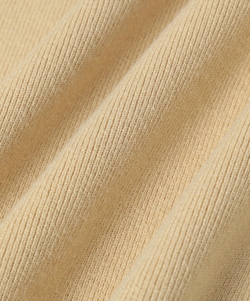 ADAM ET ROPE'(アダムエロペ)の「【アウトレット店舗・WEB限定】エコベロ総針プルオーバー(ニット/セーター・レディース・ブラック/ベージュ/クリーム・FREE)」の8枚目の写真