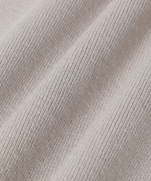 ADAM ET ROPE'(アダムエロペ)の「【アウトレット店舗・WEB限定】エコベロ総針プルオーバー(ニット/セーター・レディース・ブラック/ベージュ/クリーム・FREE)」の9枚目の写真