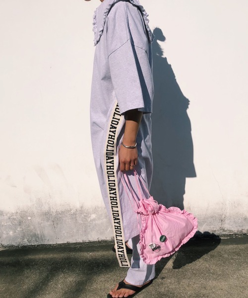 HOLIDAY スーパーファインドライショートスリーブロングドレス (テープ) HOLIDAY（ホリデイ）の「SUPER FINE DRY S/S LONG DRESS (TAPE