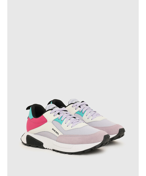 DIESEL（ディーゼル）の「レディース MIXマテリアル スニーカー（スニーカー・レディース・ブラック/ホワイト/パープル・38/37/39/35/36）」の16枚目の写真