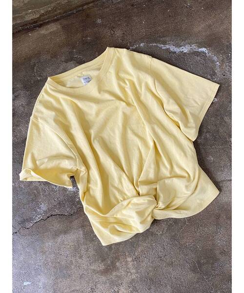 Ungrid（アングリッド）の「ツイストショートTee（Tシャツ/カットソー・レディース・オフホワイト/イエロー/パープル・FREE）」の7枚目の写真