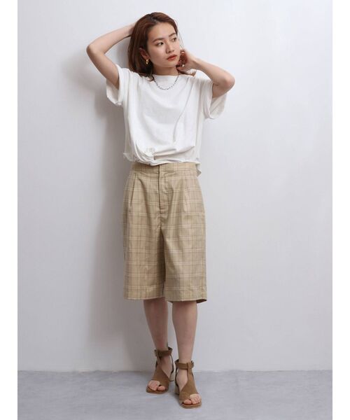 Ungrid（アングリッド）の「ツイストショートTee（Tシャツ/カットソー・レディース・オフホワイト/イエロー/パープル・FREE）」の11枚目の写真