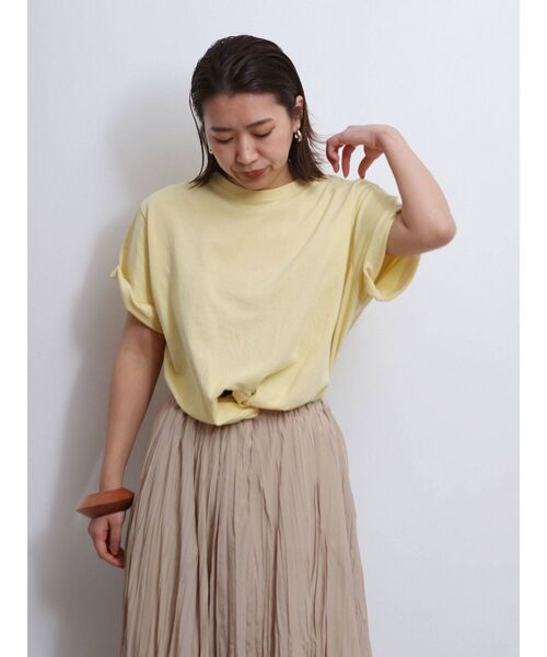 Ungrid（アングリッド）の「ツイストショートTee（Tシャツ/カットソー・レディース・オフホワイト/イエロー/パープル・FREE）」の13枚目の写真