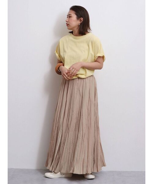 Ungrid（アングリッド）の「ツイストショートTee（Tシャツ/カットソー・レディース・オフホワイト/イエロー/パープル・FREE）」の14枚目の写真