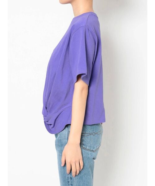 Ungrid（アングリッド）の「ツイストショートTee（Tシャツ/カットソー・レディース・オフホワイト/イエロー/パープル・FREE）」の20枚目の写真