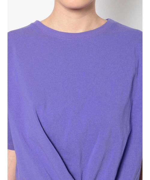 Ungrid（アングリッド）の「ツイストショートTee（Tシャツ/カットソー・レディース・オフホワイト/イエロー/パープル・FREE）」の22枚目の写真