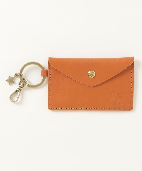 IL BISONTE（イルビゾンテ）の「【IL BISONTE/イル ビゾンテ】オリジナルレザー キーリング付きカードケース（カードケース・メンズ・ブラック/ブルー/キャメル/オレンジ/ナチュラル・FREE）」の5枚目の写真