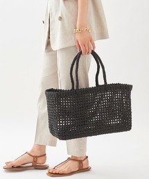 plage | 【BALI WERKSTATTE/バリ ワークスタット】CHECKED BASKET XL バッグ◆(ハンドバッグ)