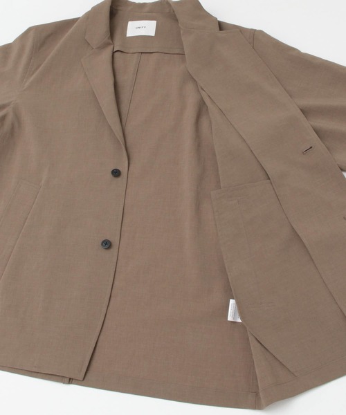 unify（ユニファイ）の「UNIFY　Dry Cardigan Jacket（テーラードジャケット・レディース・ブラック/ベージュ・ONE）」の8枚目の写真