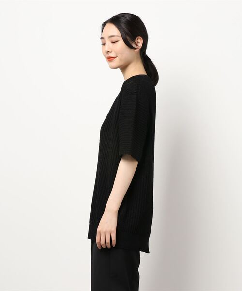 TODAYFUL（トゥデイフル）の「ハーフスリーブリネンニット（T