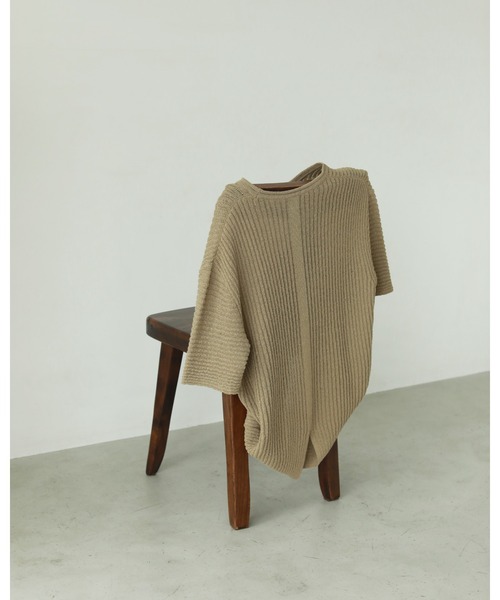 TODAYFUL（トゥデイフル）の「ハーフスリーブリネンニット（T