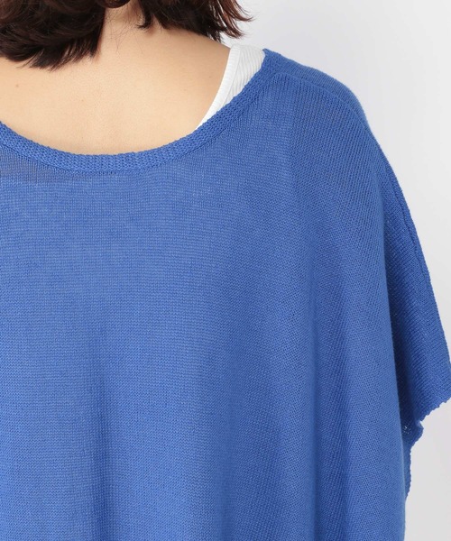 studio CLIP(スタディオクリップ)の「7ゲージマルチウェイリネンカーディガン(カーディガン/ボレロ・レディース・ブルー/アイボリー・FREE)」の11枚目の写真