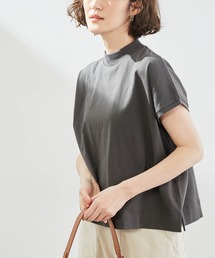 ROPE' PICNIC | 【ラク美Tee】【TRUE COTTON】モックネックフレンチトップス(Tシャツ/カットソー)