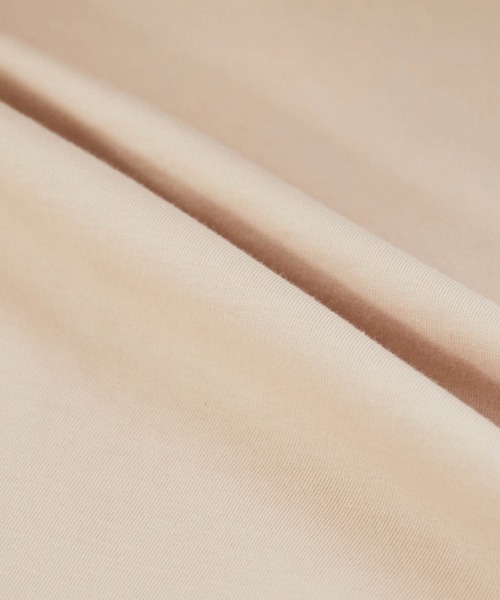 ROPE' PICNIC（ロペピクニック）の「【ラク美Tee】【TRUE COTTON】モックネックフレンチトップス（Tシャツ/カットソー・レディース・ベージュ/オフホワイト/グリーン系その他2/スミクロ/レンガ・38）」の16枚目の写真