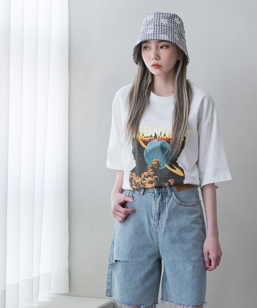 UNE MANSION（ユヌマンション）の「ミッドナイトプリント半袖Tシャツ（Tシャツ/カットソー・レディース・ベージュ/アイボリー/ブラック・FREE）」の21枚目の写真