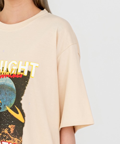 UNE MANSION（ユヌマンション）の「ミッドナイトプリント半袖Tシャツ（Tシャツ/カットソー・レディース・ベージュ/アイボリー/ブラック・FREE）」の8枚目の写真